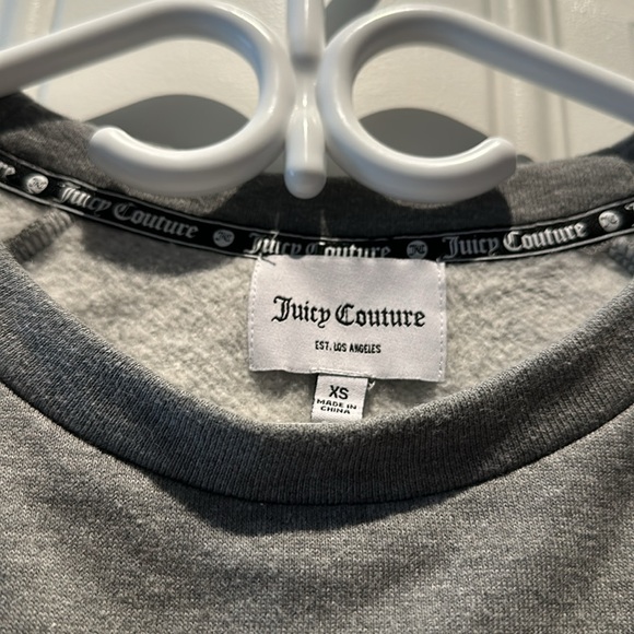 Juicy Couture Grey Cropped Sweatshirt - Picture 4 of 4